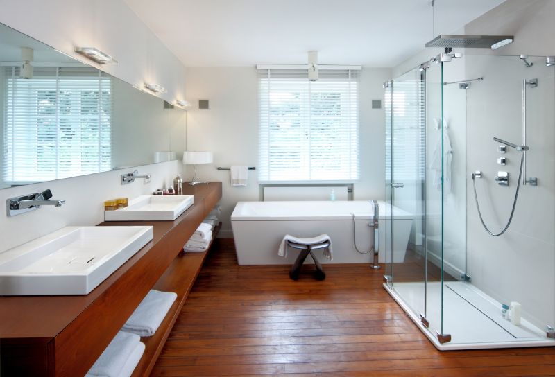Wide View of Modern Bathrooms